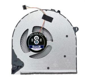 CPU Cooling Fan For Hp 250 G8 250 G9 255 G8 255 G9 256 G8 256 G9 TPN C139 Laptop L52034-001 - 04 Pin 04 Wire CPU Cooler Fan by sanjtech