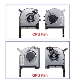 CPU & GPU Cooling Fan (Pair) for Asus TUF Gaming F17 & A17 Series Laptop / FX706II / FX706IU / FX706LI and A17 FA706II / FA706IU / FA706IH Series Laptop