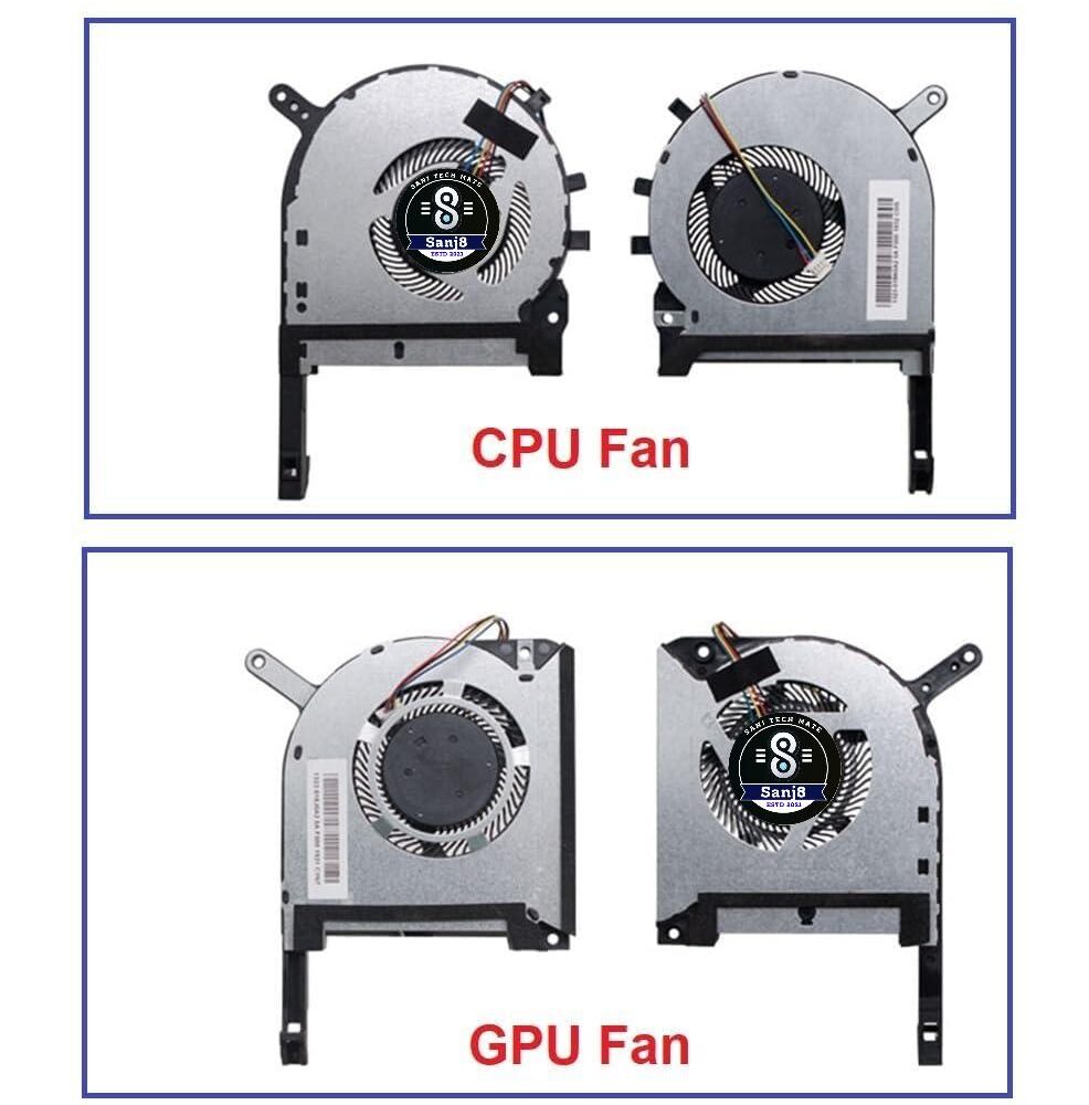 CPU & GPU Cooling Fan (Pair) for Asus TUF Gaming F17 & A17 Series Laptop / FX706II / FX706IU / FX706LI and A17 FA706II / FA706IU / FA706IH Series Laptop