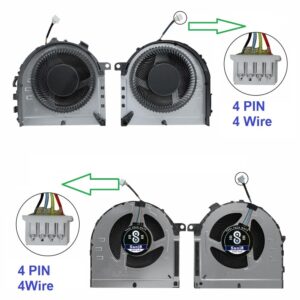 Buy Sanj8 CPU + GPU Cooling Fan Set (Pair) for Lenovo IdeaPad Gaming 3-15ACH6 / 3-15IHU6 / 3-15IAH6 / Gaming 3i 82K1 / 82K2. Quiet, durable & efficient replacement cooling fans.