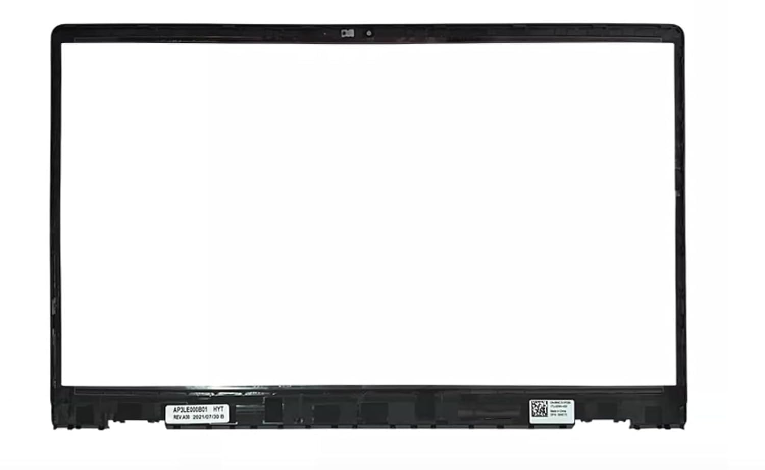 Dell Inspiron 15 3510/3511/3515/3520/3525 – Black & Silver LCD Rear Case Back Cover with Bezel & Hinges