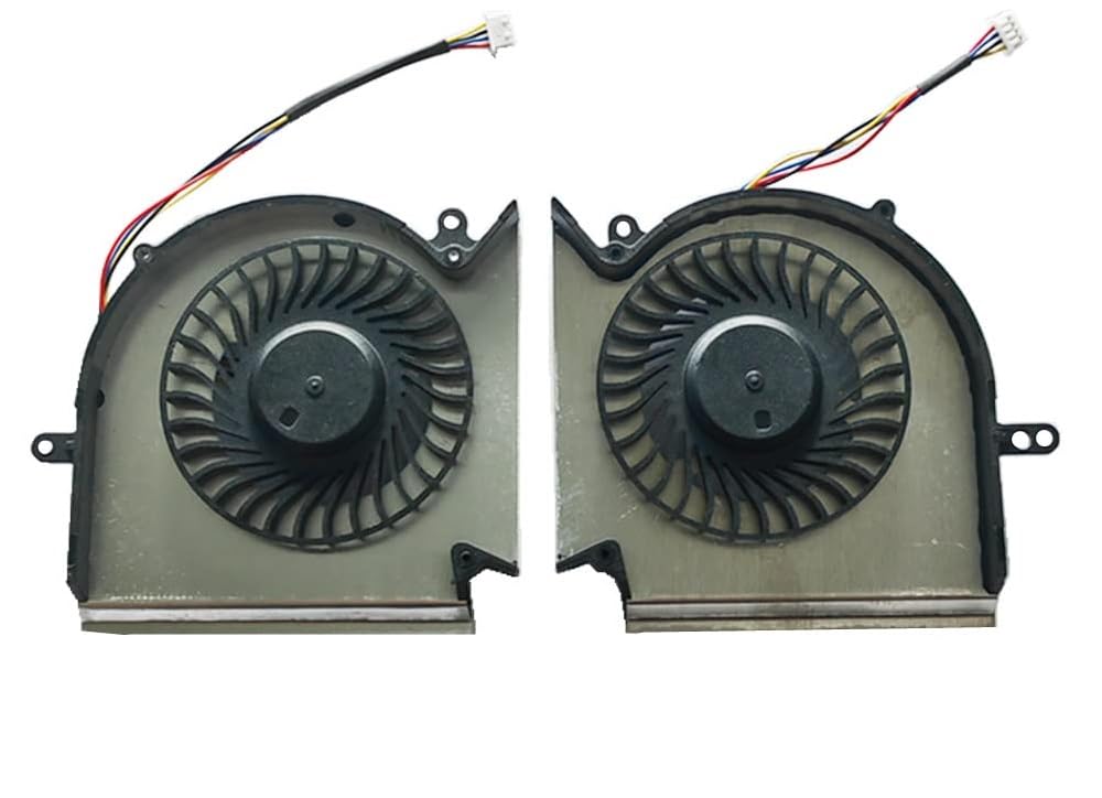 MSI GE63 / GL63 / GV63 / GP63 / GP73 / GE73 / GL73 / GE73VR / MS-16P1 / MS-17C1 Series Laptop PAAD06015SL N384 N383 N417 DC 5V 0.55A CPU & GPU Cooling fan (Pair) Set of Two Fan - Image 2