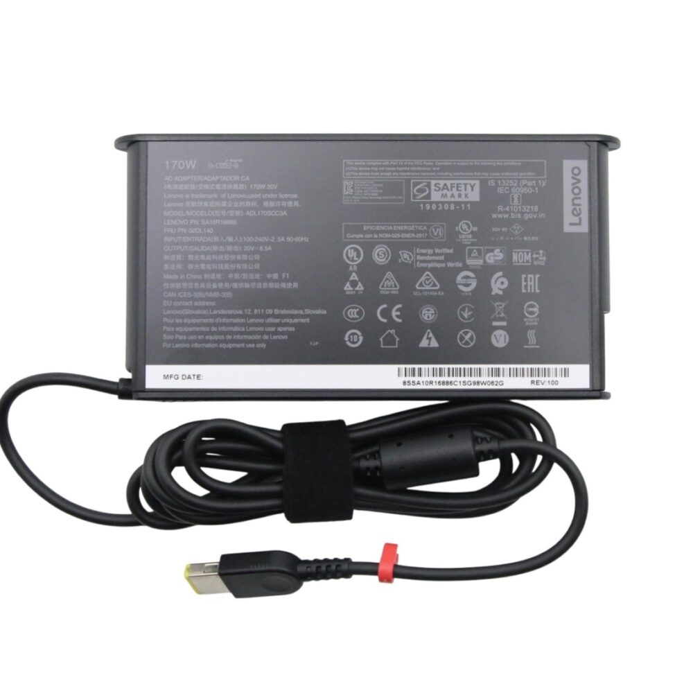 Home 23 Sanj8 OEM Lenovo 170W Laptop Charger 20V 8.5A USB Pin